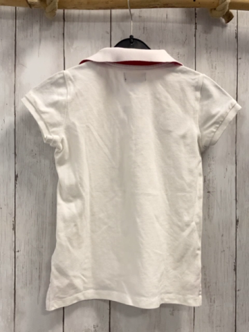 Ralph Lauren  T-Shirt Gr. 134/140  weiß Polokragen pink Label 