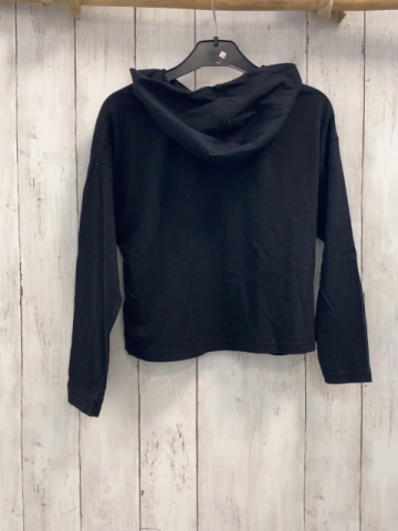 Converse  Langarmshirt  Gr. 122/128  schwarz Kapuze bunte Glitzerpunkte mit Schrift 