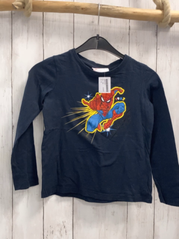   Langarmshirt  Gr. 122  blau Spiderman