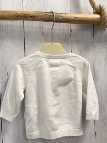   Pullover  Gr. 68  weiß Strick Zöpfe 