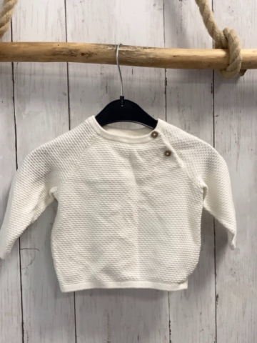   Pullover  Gr. 68  weiß Strick Struktur 