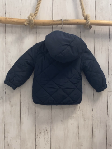H&M  Jacke  Gr. 86  blau Kapuze Rippenbund 