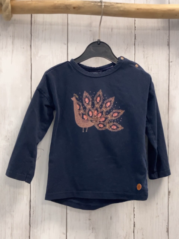 Babyface  Langarmshirt  Gr. 80  blau Pfau 