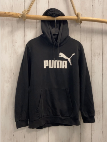 Puma  Pullover  Gr. 164/170  schwarz Kapuze weiße Schrift 