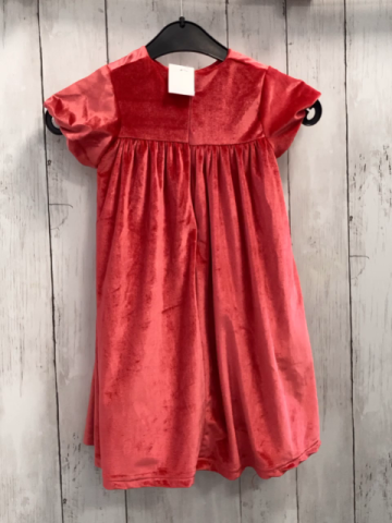   Kleid  Gr. 98  rot Samt gesmokt 
