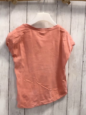 S´Oliver T-Shirt  Gr. 128  apricot Zebrakopf mit Pailetten 