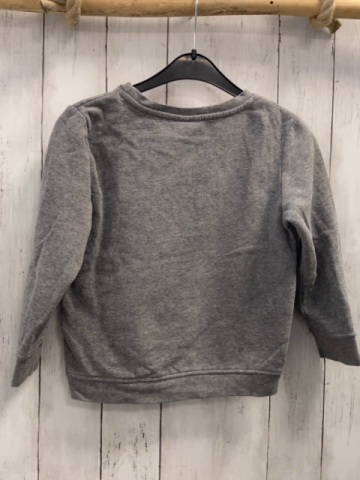   Pullover  Gr. 116  grau Pailettenkopfhörer 