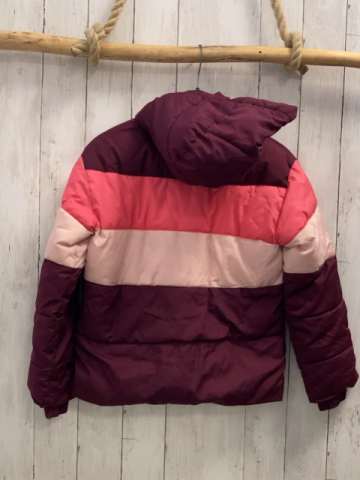 GAP  Winterjacke  Gr. 134/140  aubergine rosa himbeere Kapuze Fleecefutter 