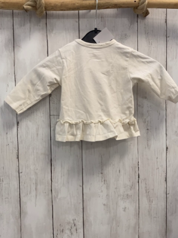 Steiff  Langarmshirt  Gr. 62  creme Rüschensaum Bärenkopf 