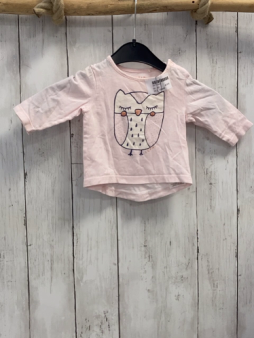 Esprit  Langarmshirt  Gr. 62  rosa Eule 