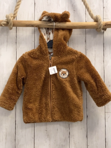 Dopodopo Plüschjacke  Gr. 74  braun Kapuze mit Ohren 