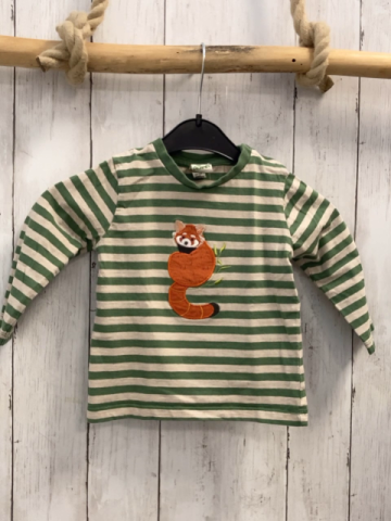 Alana  Langarmshirt  Gr. 86  grün hellgraue Streifen Fuchs 