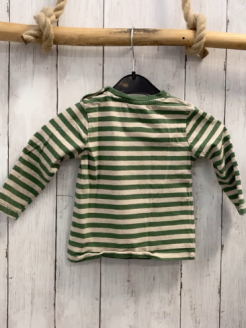 Alana  Langarmshirt  Gr. 86  grün hellgraue Streifen Fuchs 