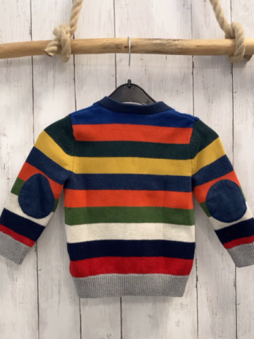 GAP  Strickjacke  Gr. 104  blau orange grün kiwi weiß rot Streifen Strick 