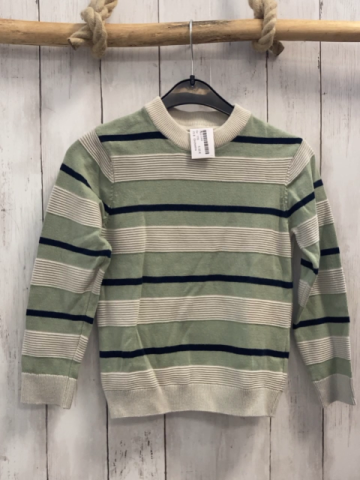 Orchestra Pullover Gr. 116  grün blau beige Streifen Strick