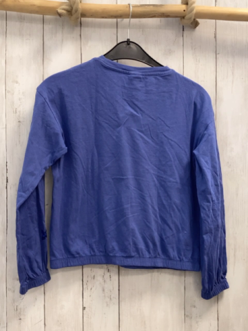 S´ Olver  Langarmshirt  Gr. 152  lila Stern + blaue Pailettensterne Schrift 