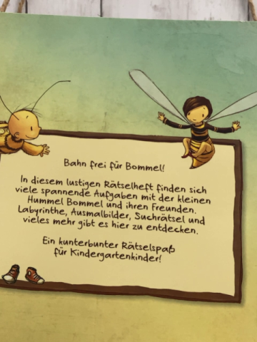  Kreativheft  Die kleine Hummel Bommel Rätselspaß