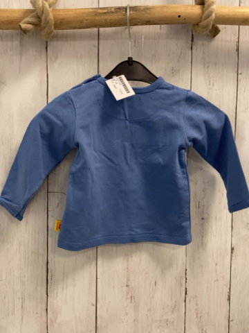 Steiff  Langarmshirt  Gr. 68  hellblau Plüschbärenkopf 