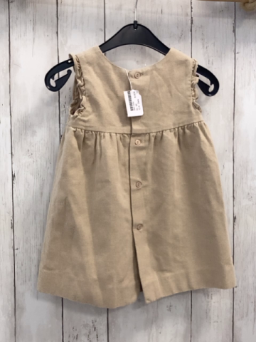 Zara  Kleid  Gr. 92  beige Schleife Rüschenbund 