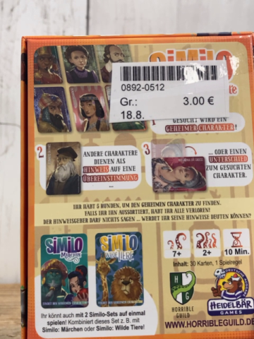  Kartenspiel Similo Geschichte