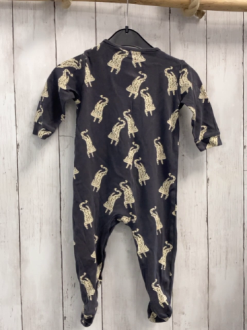 Next  Schlafanzug  Gr. 80  grau beige Leoparden 
