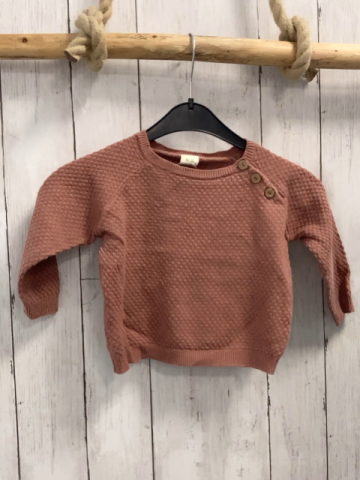 alana  Pullover  Gr. 74  rost Strick Wabenmuster 