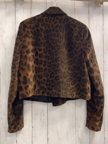 zara Blazer Gr. M braun schwarz Leoprint Samt