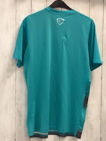 Nike  Sportshirt Gr. L  türkis grau mint Druck weißes Label 