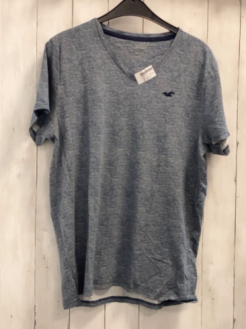 Hollister  T-Shirt  Gr. L grau hellgrau meliert 