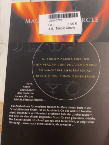 Magic Circlle  Taschenbuch Liebeszauber für Kate 