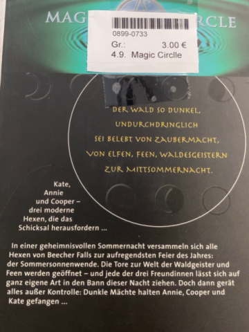 Magic Circlle  Taschenbuch Die Nacht der dunklen Mächte 