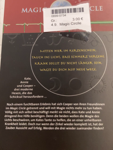 Magic Circlle  Taschnebuch Magie des Lichts 