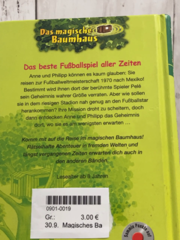 Magisches Baumhaus  Buch Das beste Fußballspiel aller Zeiten 