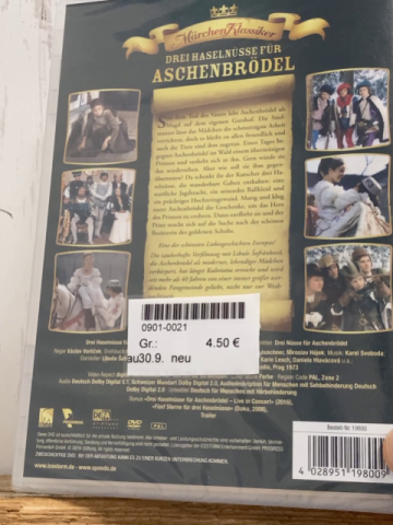 neu  DVD Drei Haselnüsse für Aschenbrödel