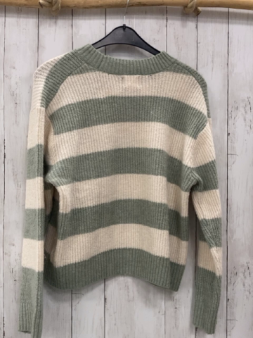 H&M Pullover Gr. S  mint weiße Streifen Strick 