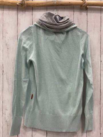 Naketano  Pullover  Gr. M mint Strick zweilagiger Halsausschnitt Kordel