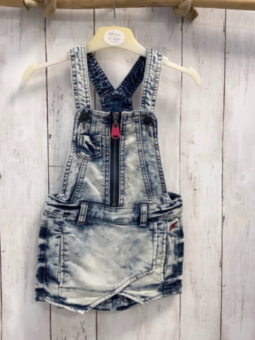 Rags Industry  Latzshorts  Gr. 104  hellblau blau Jeans 