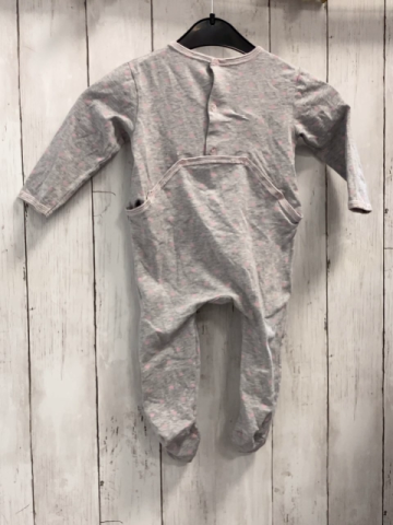 Steiff  Schlafanzug  Gr. 74  grau rosa Punkte 