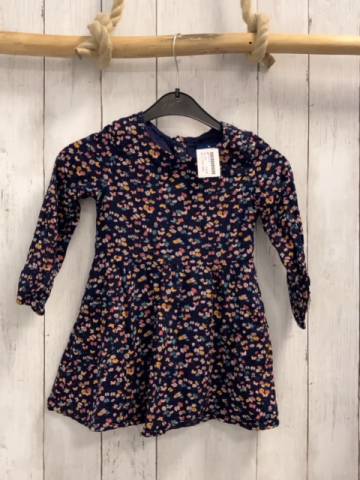 Tom Tailor  Kleid  Gr. 92  dunkelblau bunte Blumen 