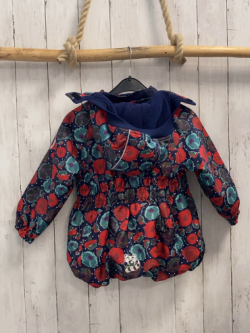 Racoon  Winterjacke  Gr. 104  blau rot mint Blumen mint oliv Bätter 