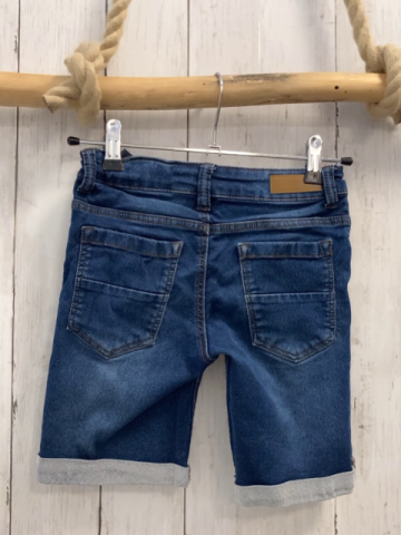   Shorts  Gr. 122  blau Jeans Umschlag Bund verstellbar 