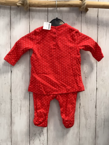   Overall Gr. 62  rot weiße Punkte 