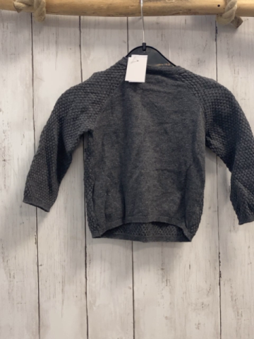 H&M Pullover Gr. 74  grau Strick Herzen