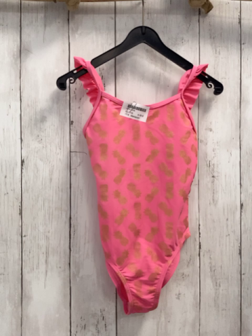 Manguun Badeanzug  Gr. 116  pink goldene Ananas 