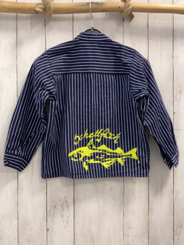 Lee4Luv  Hemd  Gr. 110  blau hellgraue Streifen