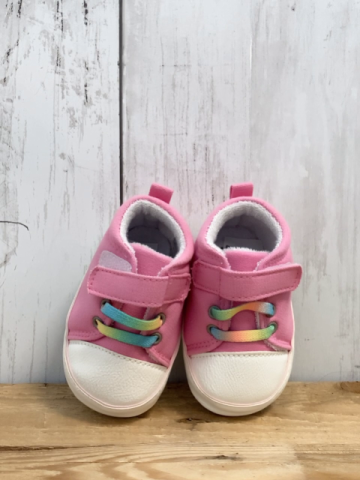 Sterntaler  Babyschühchen Gr. 17  rosa bunte Schnürsenkel 