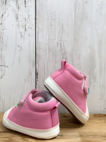 Sterntaler  Babyschühchen Gr. 17  rosa bunte Schnürsenkel 