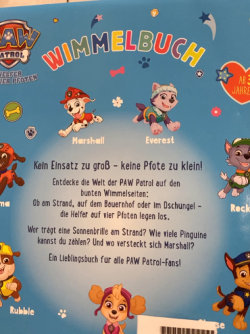 Paw Patrol  Pappbuch Wimmelbuch 