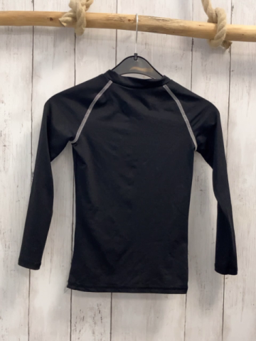 Decathlon  Skiunterwäsche  Gr. 128  Shirt schwarz graue Schrift + Nähte 