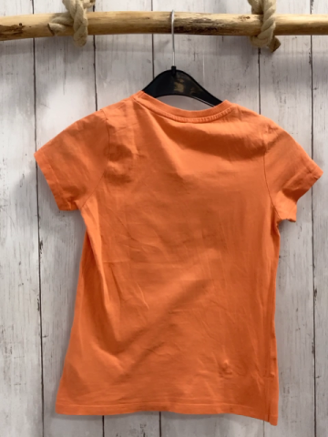 Name it  T-Shirt Gr. 122  orange pink Brille + Schrift mint Blätter 